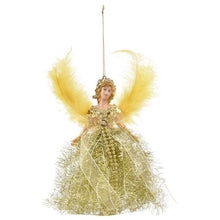 Load image into Gallery viewer, Mini Angel Christmas Tree Pendant with Feather Wings for Christmas Decorations Xmas Tree Ornament