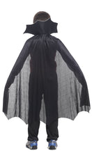 Load image into Gallery viewer, New fashion Children&#39;s Boys Girls Halloween Cosplay Costume Long Sleeve Top + Pants + Cloak Vampire Performance Costume 3pcs/set