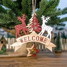 Load image into Gallery viewer, Christmas Decorations Wooden Letter Printed Christmas Tree