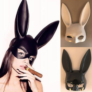 1Pc Halloween Laides Bunny Mask Party Bar Nightclub