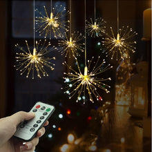 Load image into Gallery viewer, Festival Hanging Starburst String Lights 100-200 Leds DIY firework