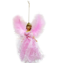 Load image into Gallery viewer, Mini Angel Christmas Tree Pendant with Feather Wings for Christmas Decorations Xmas Tree Ornament