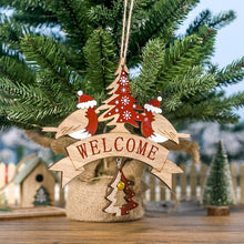 Load image into Gallery viewer, Christmas Decorations Wooden Letter Printed Christmas Tree