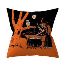 Load image into Gallery viewer, Trick or treat/pumpkin Cushion Cover 45*45cm Happy Halloween